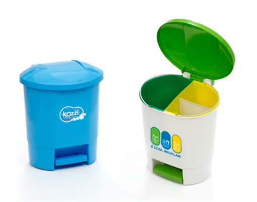 Caixote Lixo Ecoponto Com 3 Divisórias 50 L PETEX